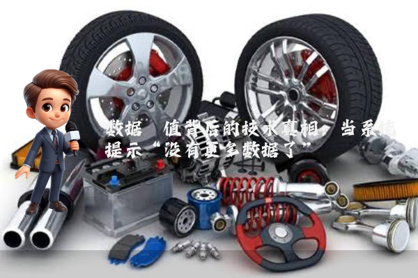 数据阈值背后的技术真相：当系统提示“没有更多数据了”