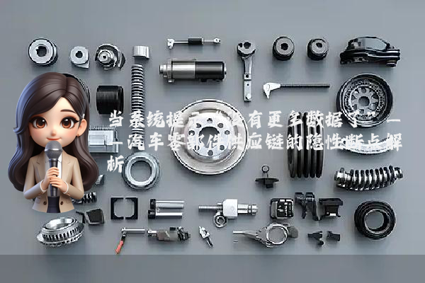 当系统提示“没有更多数据了”——汽车零部件供应链的隐性断点解析